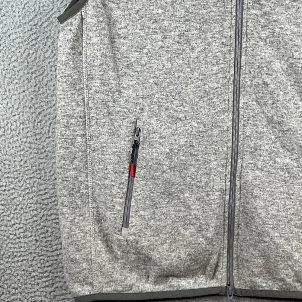 Holebrook Sweden Vest Men's XXL Heather Grey Wool Blend Full‎ Zip Zipped Pockets